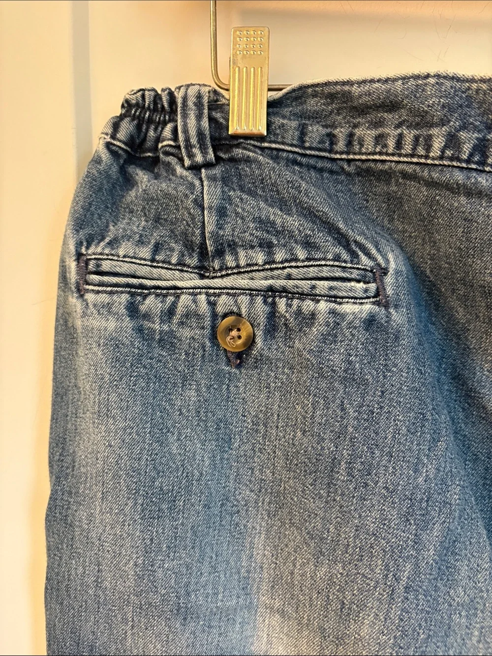 Haggar Generations Pleated Denim Jeans Mens 38x32 100% Cotton
